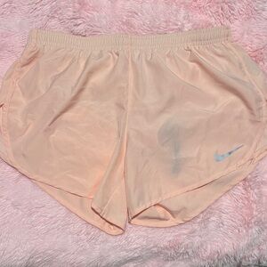 Nike Women's Light Peach Athletic Shorts